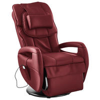MASSAGESESSEL Kombination Echtleder/Lederlook Rot    - Rot, Design, Leder (80/117/114cm) - Cantus