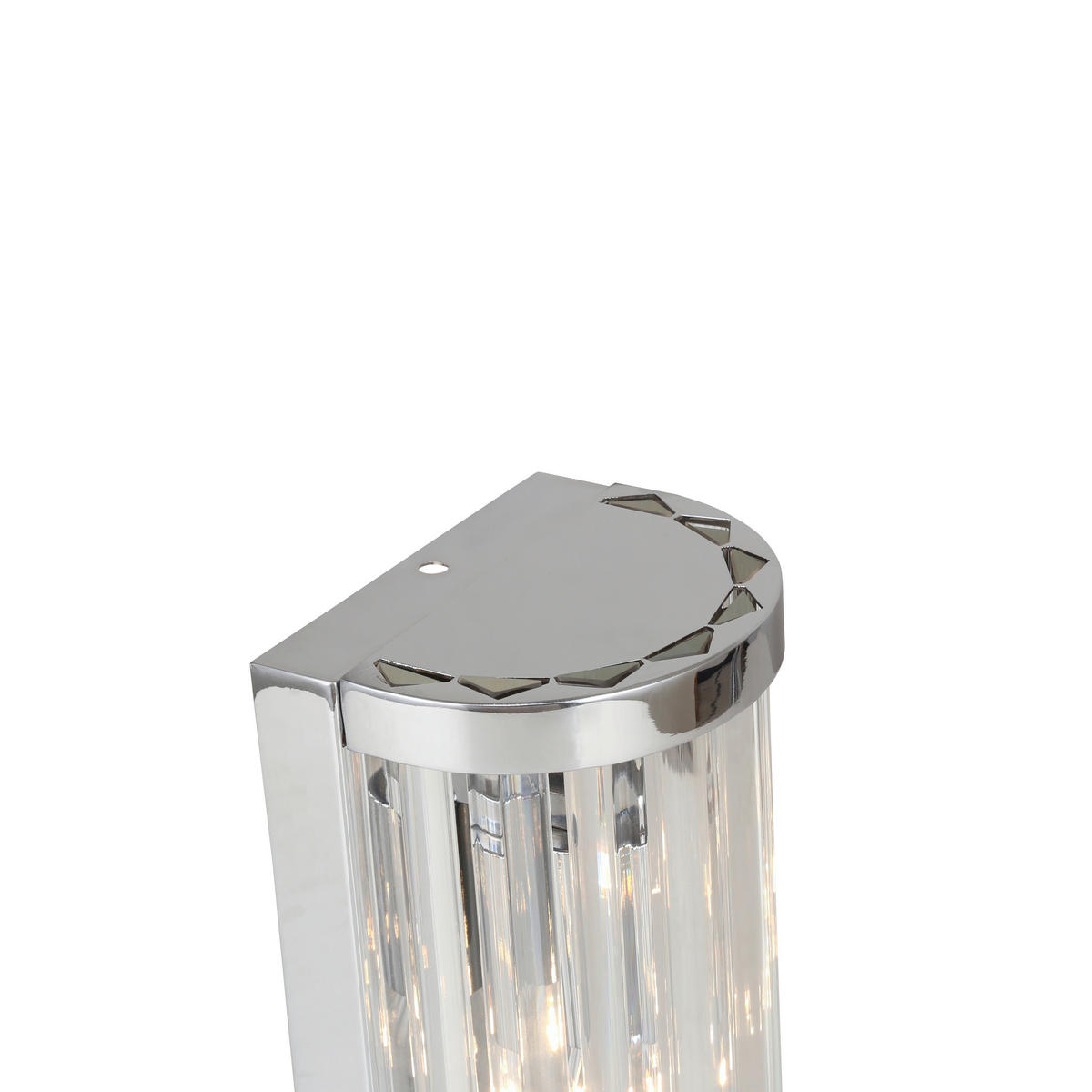WANDLEUCHTE   - Chromfarben, KONVENTIONELL, Glas (30/13/10cm)