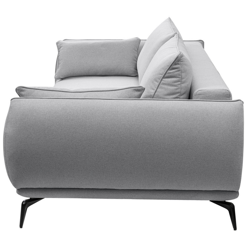 Thumbnail - Mid.you 3-Sitzer-Sofa, Grau, Textil, Füllung: Schaumstoff,Silikon, 249x86x118 cm, Made in EU, Stoffauswahl, Wohnzimmer, ...