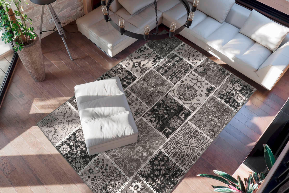 VINTAGE-TEPPICH 200/290 cm Ariya Grau  - Grau, Trend, Textil (200/290cm) - Kayoom