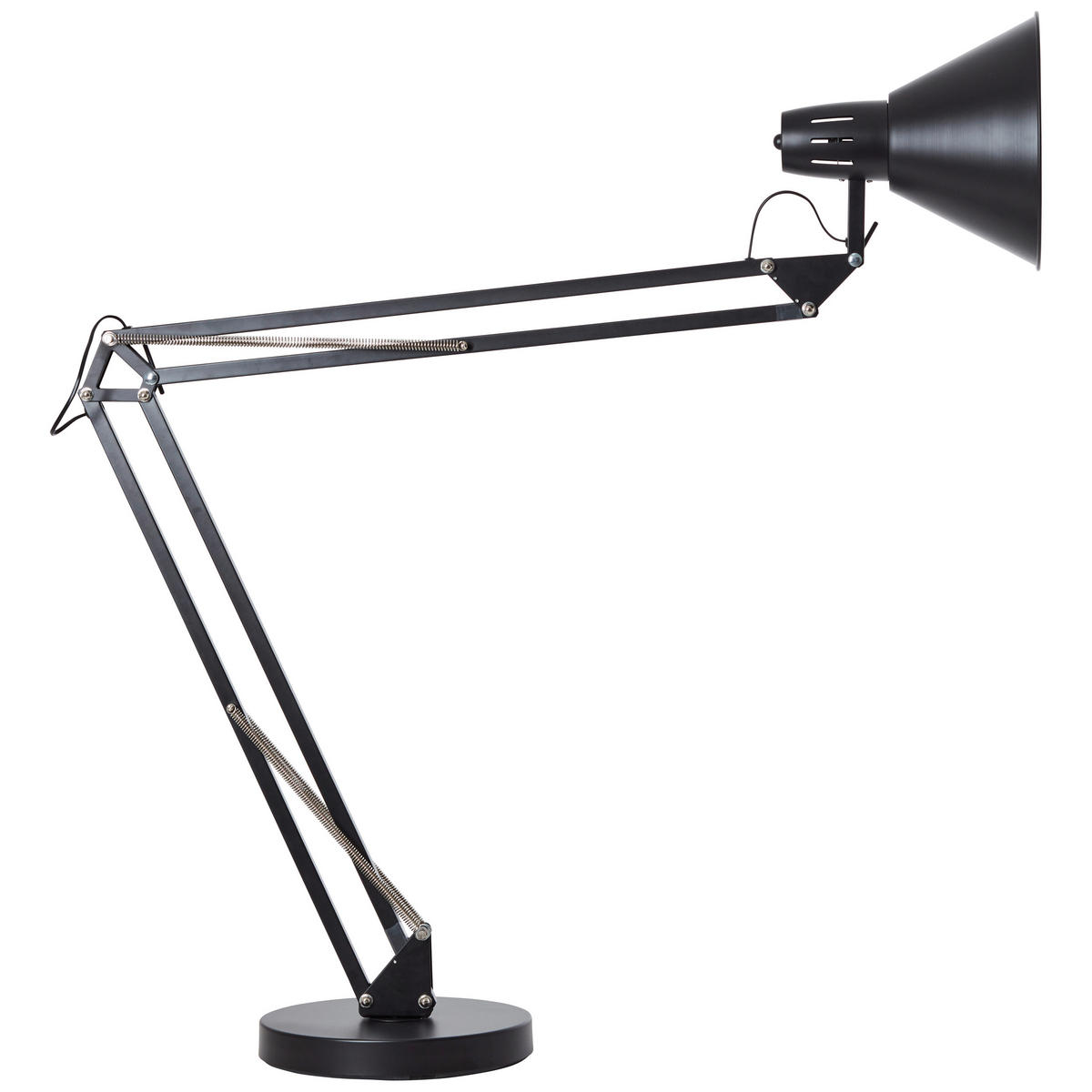 STEHLEUCHTE 32/176 cm    - Schwarz, Basics, Metall (32/176cm) - Brilliant