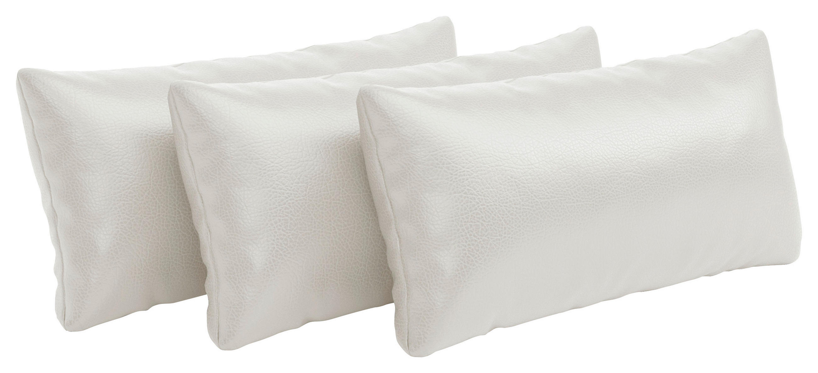 NIERENKISSEN  - Weiss, Konventionell, Leder (65/25cm) - Sit & More