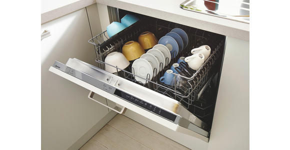 EINBAUKÜCHE   - Gelb/Grau, Design, Holzwerkstoff - Novel