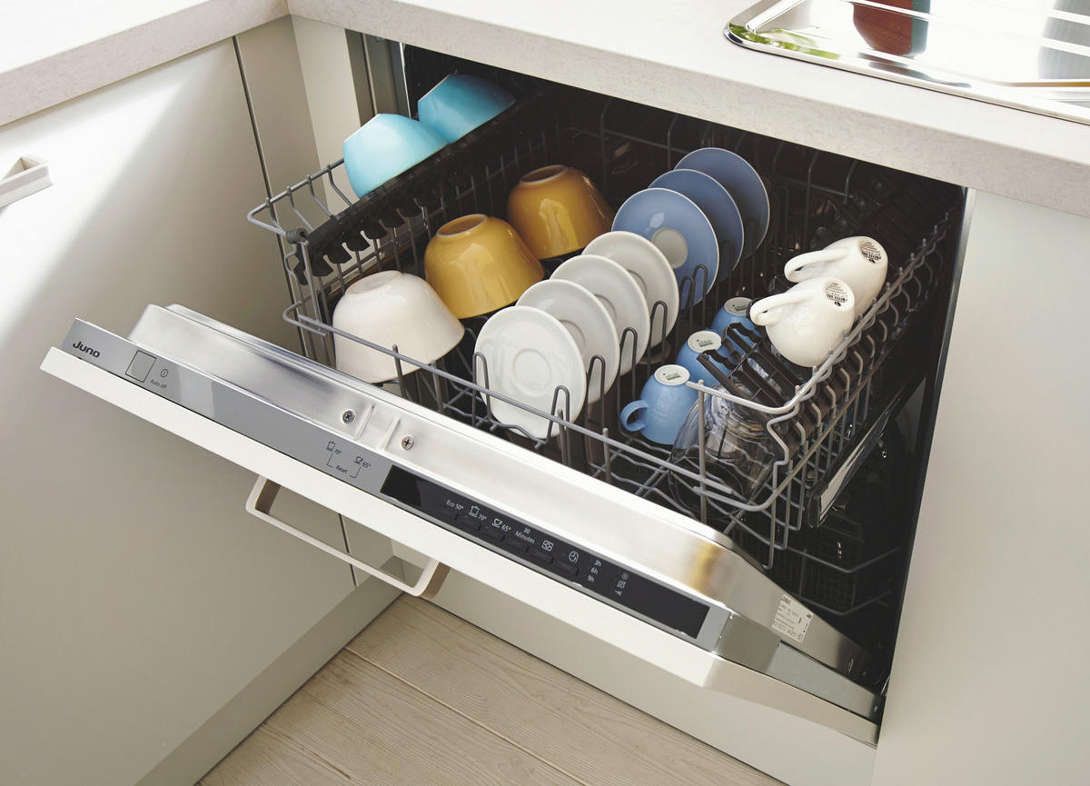 EINBAUKÜCHE UMANI  - Gelb/Grau, Design, Holzwerkstoff - Novel