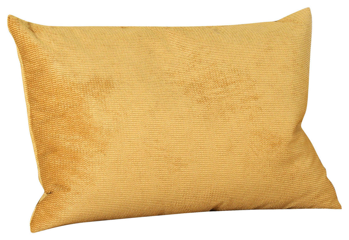 ZIERKISSEN  40/60 cm   - Senfgelb, KONVENTIONELL, Textil (40/60cm) - MID.YOU