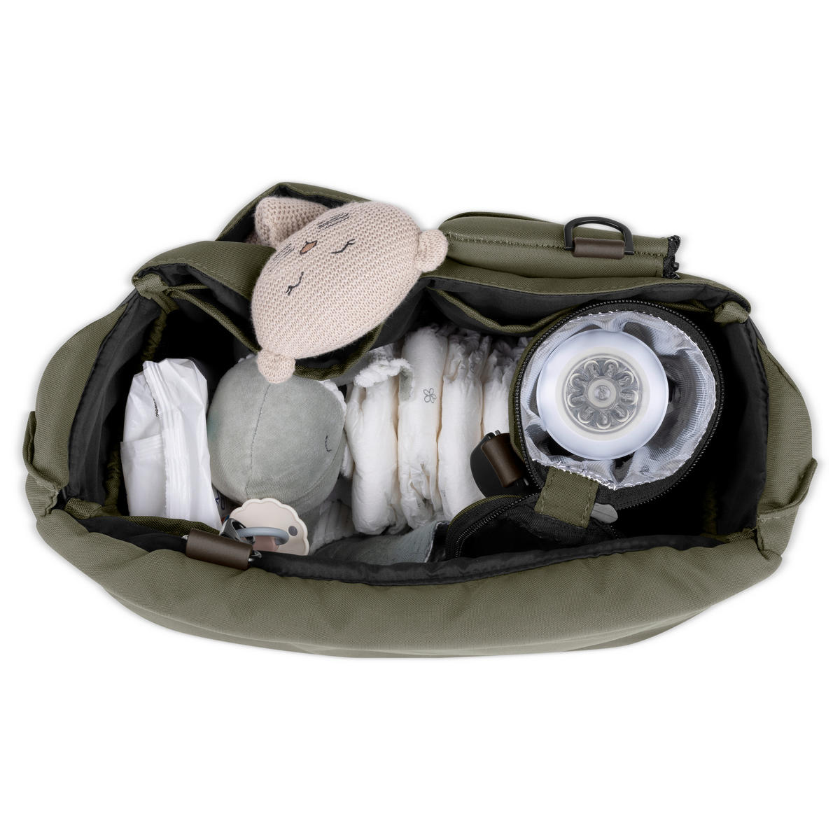 KINDERWAGENSET  Salsa 5 Air Frühjahrs-Set  Avocado  - Schwarz/Olivgrün, Basics, Textil/Metall (63/118/95,5cm) - ABC Design