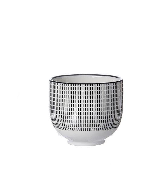 TEETASSE Takeo 150 ml   - Schwarz/Weiß, Basics, Keramik (0,150l) - Ritzenhoff Breker