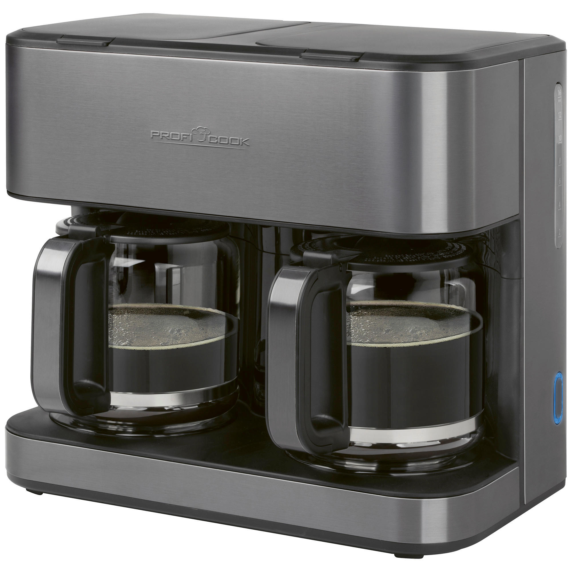 FILTERKAFFEEMASCHINE  - Schwarzchrom, Trend, Kunststoff (38,3/34,3/23,1cm) - Bomann