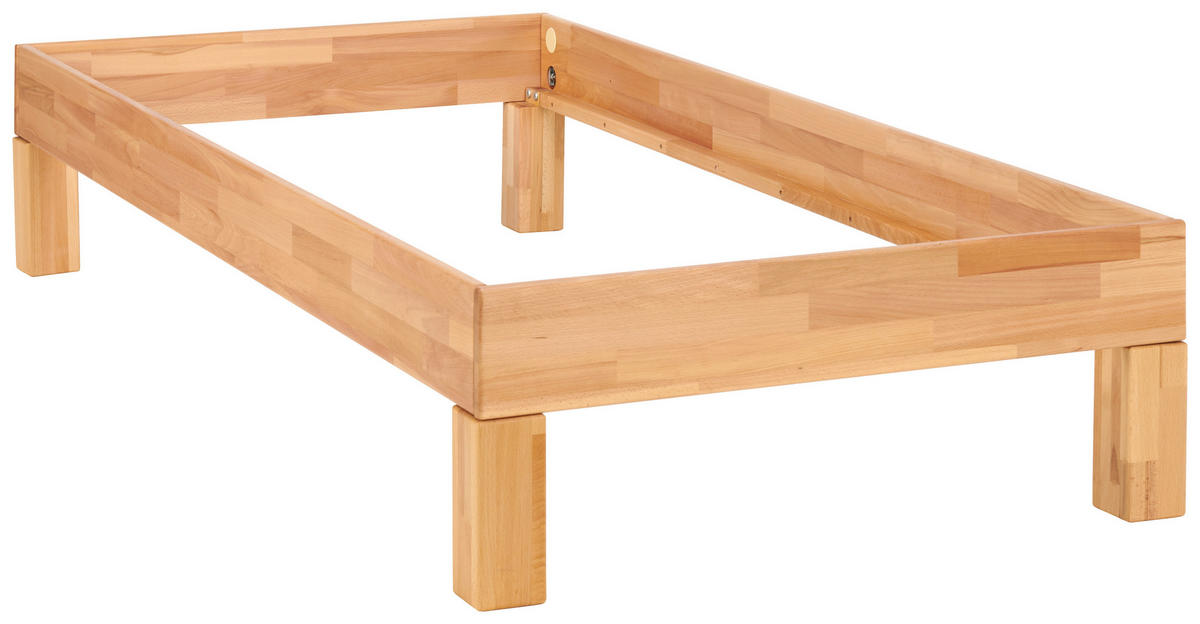 FUTONBETT 90/210 cm  in Kernbuche  - Kernbuche, Natur, Holz (90/210cm) - MID.YOU