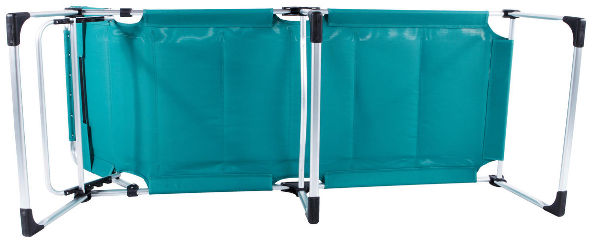 DREIBEINLIEGE 71/40/192 cm  - Blau/Grün, MODERN, Textil/Metall (71/40/192cm) - Ambia Garden