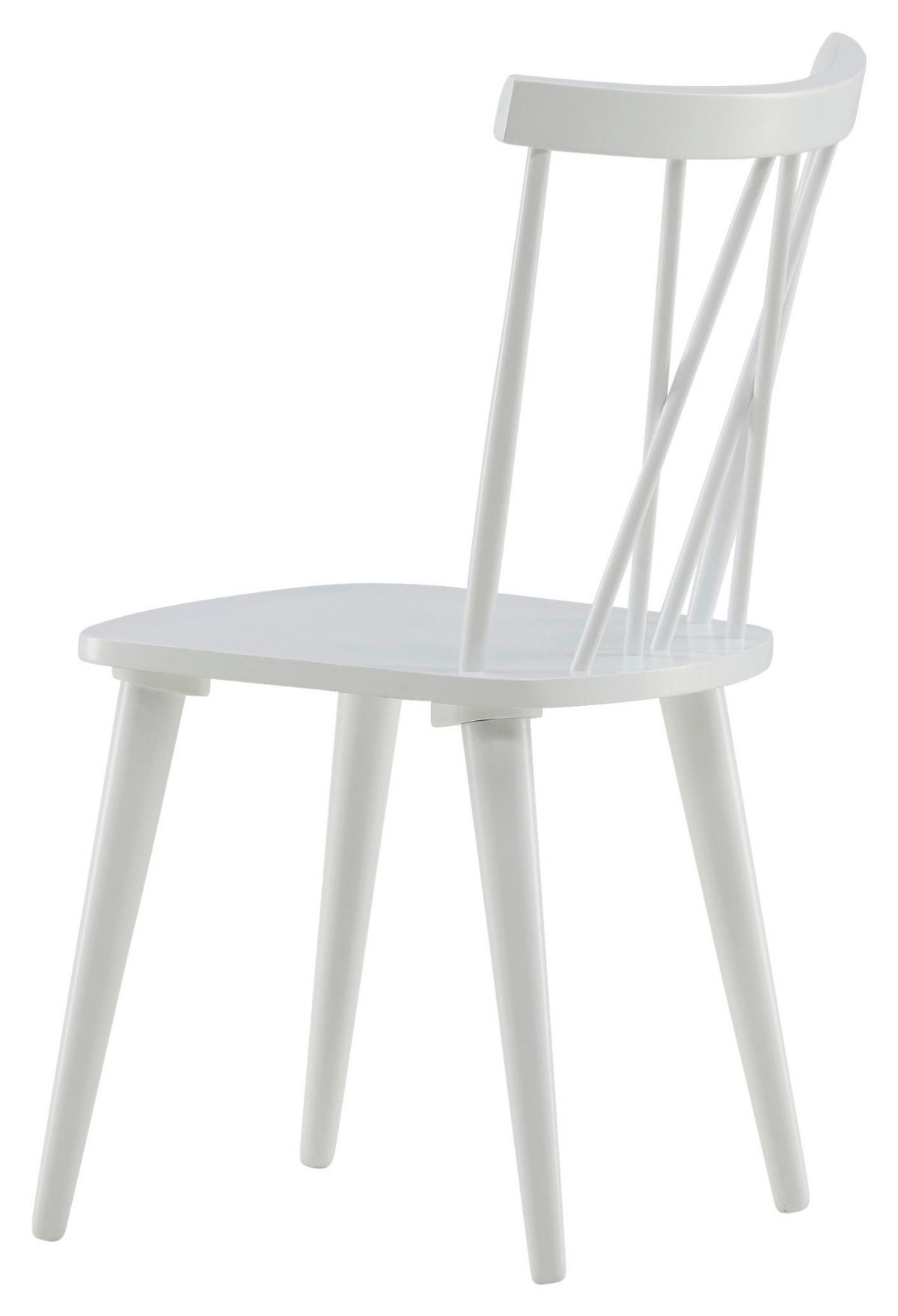 STOLSET 2 styck  - vit, Design, trä (53.5/86/50cm) - Livetastic