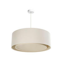 HÄNGELEUCHTE Boho 50/88 cm   - Beige/Creme, Design, Kunststoff/Textil (50/88cm)