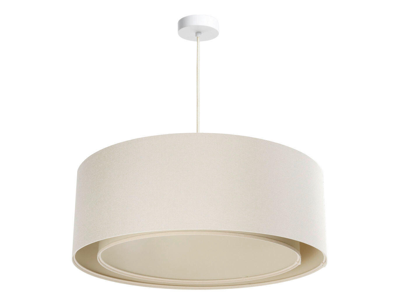 XXXLutz Hängeleuchte Boho Creme, Beige 88 cm