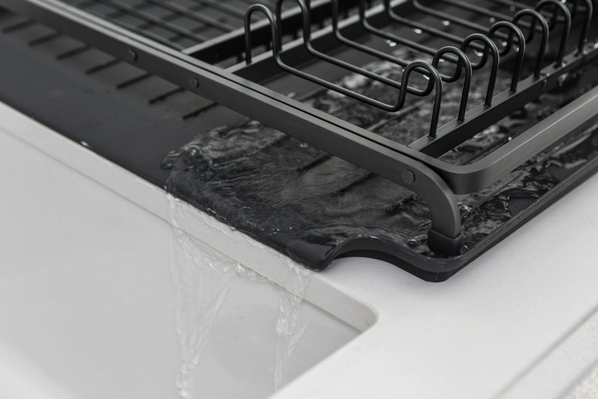 GESCHIRRABTROPFKORB   - Dunkelgrau, Design, Metall (38,6/14,2/49,2cm) - Brabantia