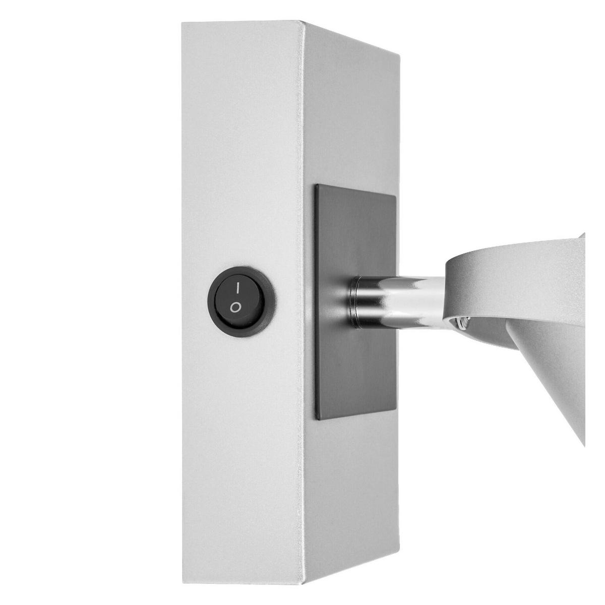 LED-STRAHLER 13/15,5/8 cm   - Silberfarben, Design, Kunststoff/Metall (13/15,5/8cm) - Osram