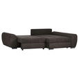 ECKSOFA Schlammfarben Flachgewebe  - Chromfarben/Hellbraun, KONVENTIONELL, Textil/Metall (175/270cm) - Carryhome