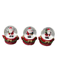 SCHNEEKUGEL - Dunkelgrün/Rot, LIFESTYLE, Glas/Kunststoff (8,3/8,2/7cm) - X-Mas