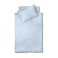 POSTEĽNÁ BIELIZEŇ, makosatén, svetlomodrá, 140/200 cm  - svetlomodrá, Basics, textil (140/200cm) - Fleuresse