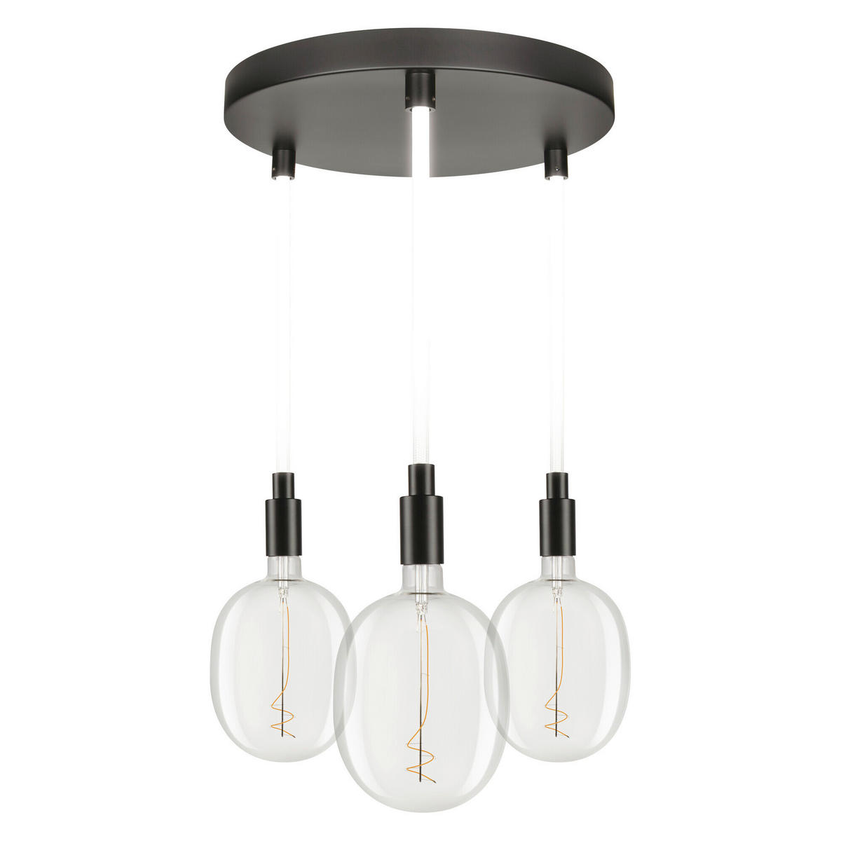 LED-HÄNGELEUCHTE 40/117,5 cm  - Schwarz, Basics, Metall (40/117,5cm) - Osram