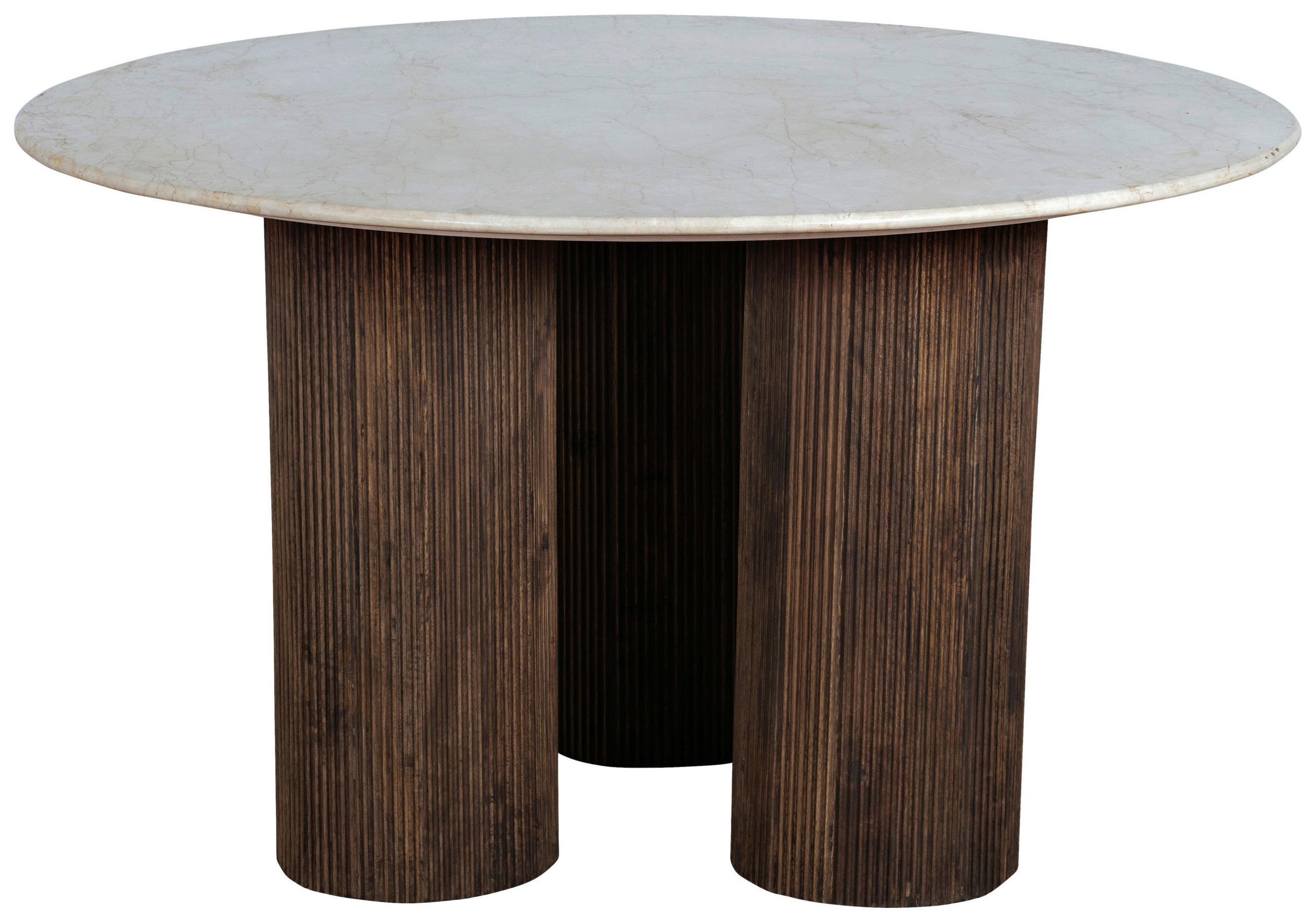 ESSTISCH in Holz, Stein  - Dunkelbraun/Braun, MODERN, Holz/Stein (130/76/130cm) - MID.YOU