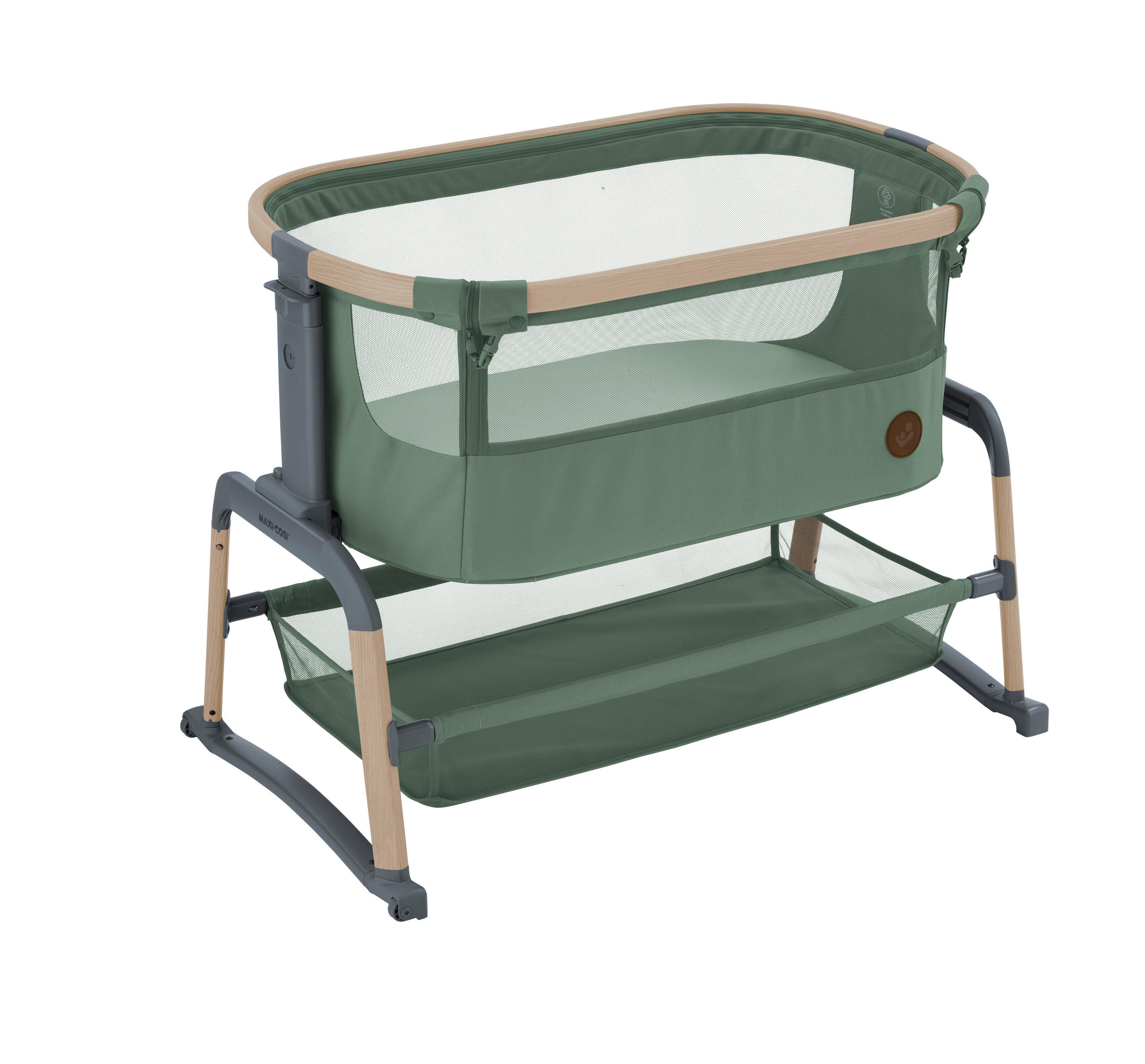 BEISTELLBETT Iora Air   - Grün, Basics, Metall (52,3/74,7/97cm) - Maxi-Cosi