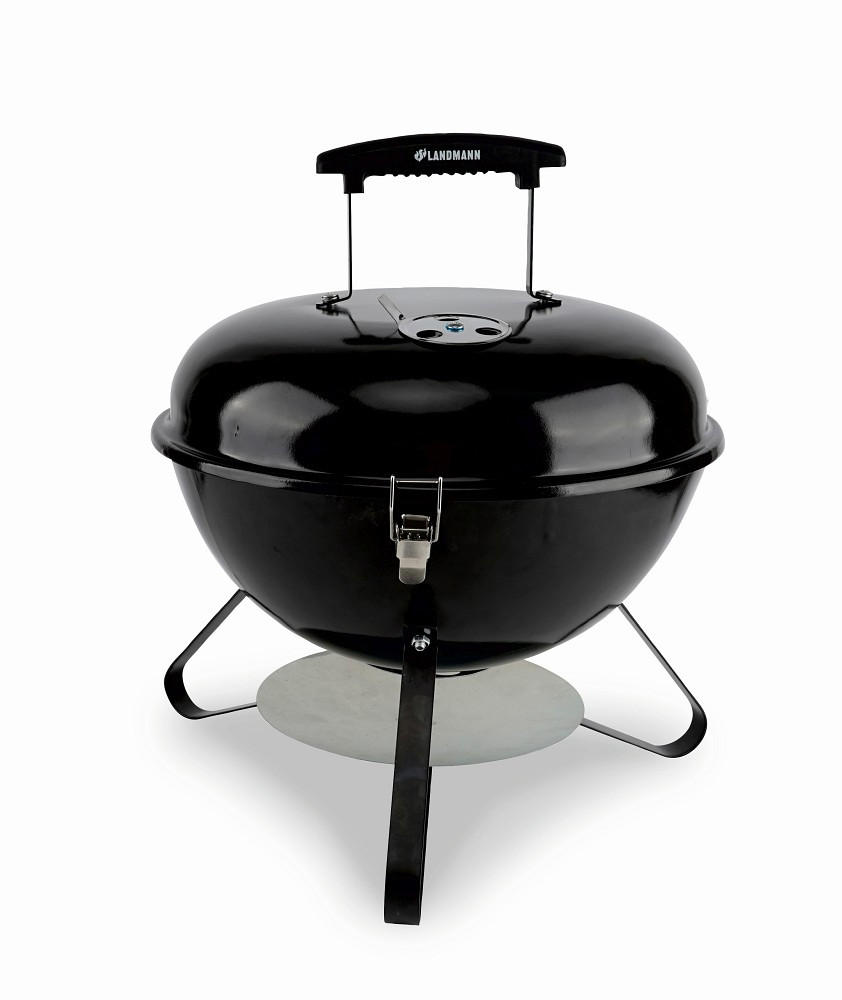 KUGELGRILL  Schwarz  - Schwarz, Basics, Kunststoff/Metall (36/36/38cm) - Landmann