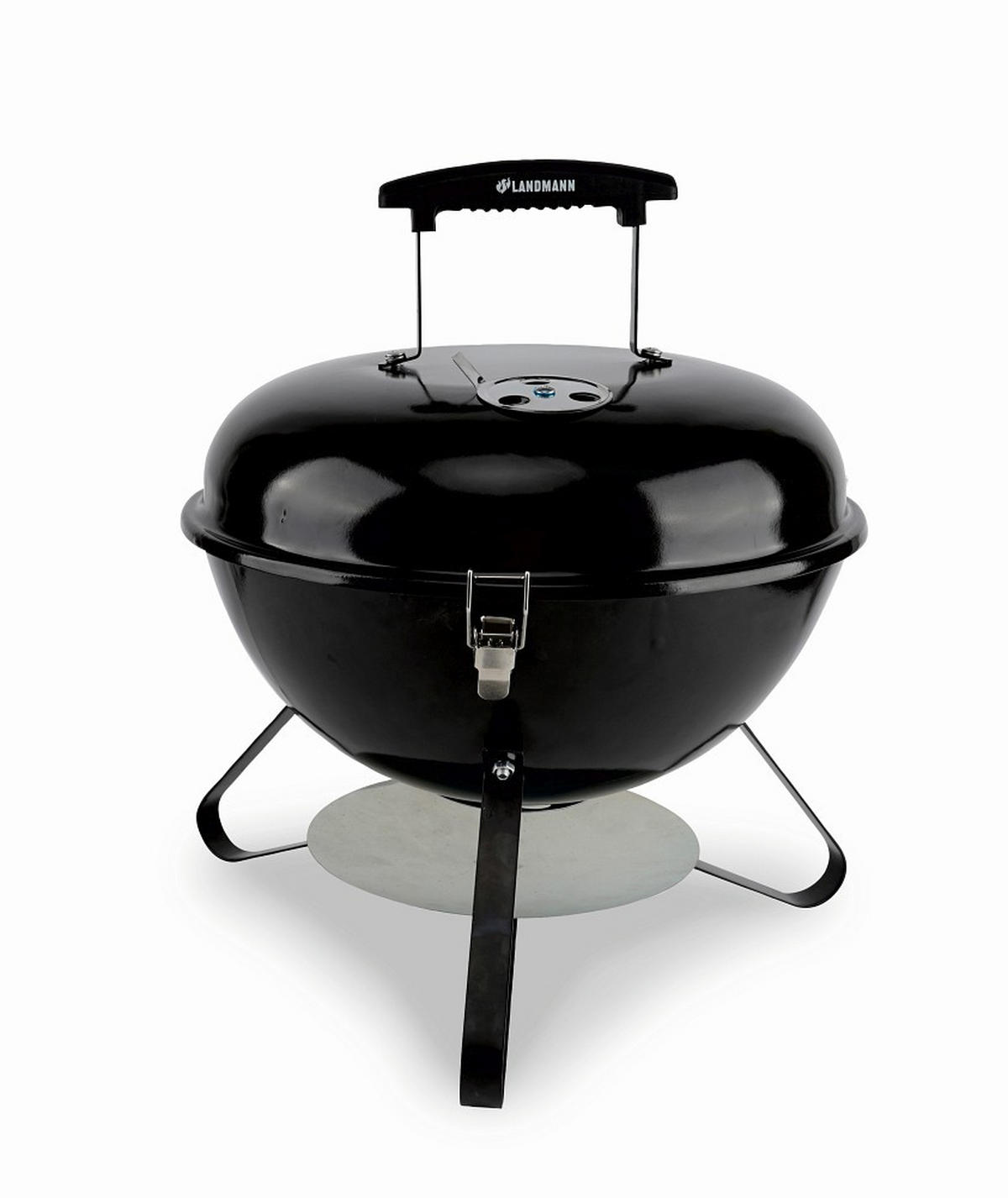 KUGELGRILL  Schwarz  - Schwarz, Basics, Kunststoff/Metall (36/36/38cm) - Landmann