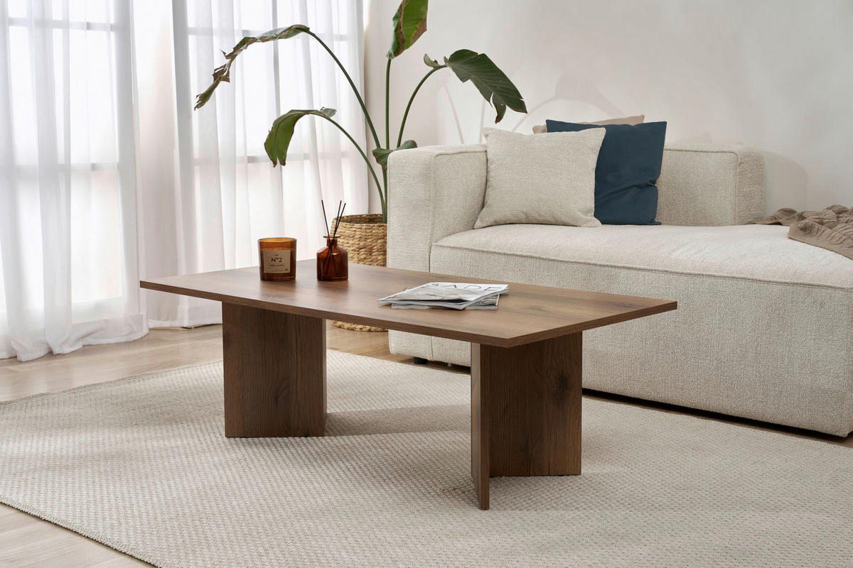 COUCHTISCH rechteckig Walnussfarben  - Walnussfarben, Design, Holzwerkstoff (119/40/60cm) - MID.YOU