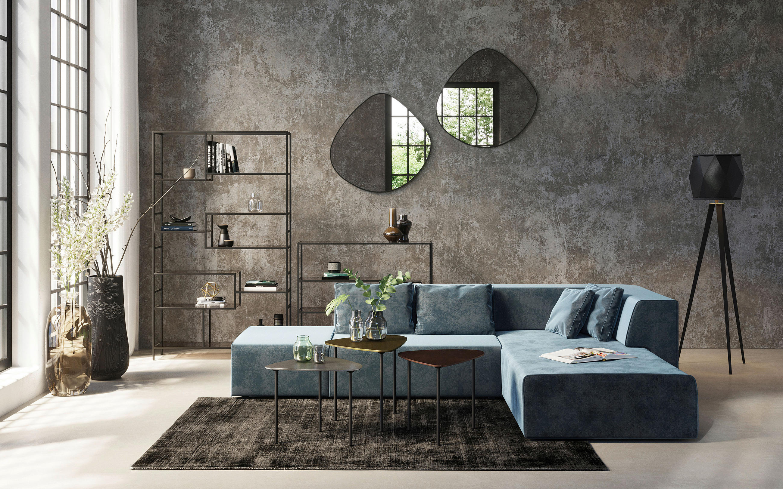 WEBTEPPICH Grau  - Grau, Textil (200/1,5/300cm) - Kare-Design