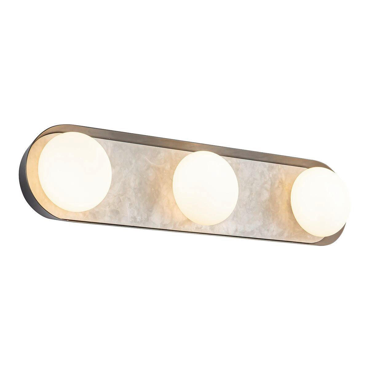 LED-WANDLEUCHTE 59,1/14,2/9,1 cm    - Braun, KONVENTIONELL, Glas/Stein (59,1/14,2/9,1cm) - Elstead Lighting