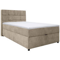 BOXBETT 120/200 cm,  in Creme, Bettkasten,  - Creme, MODERN, Holz/Holzwerkstoff (120/200cm) - MID.YOU