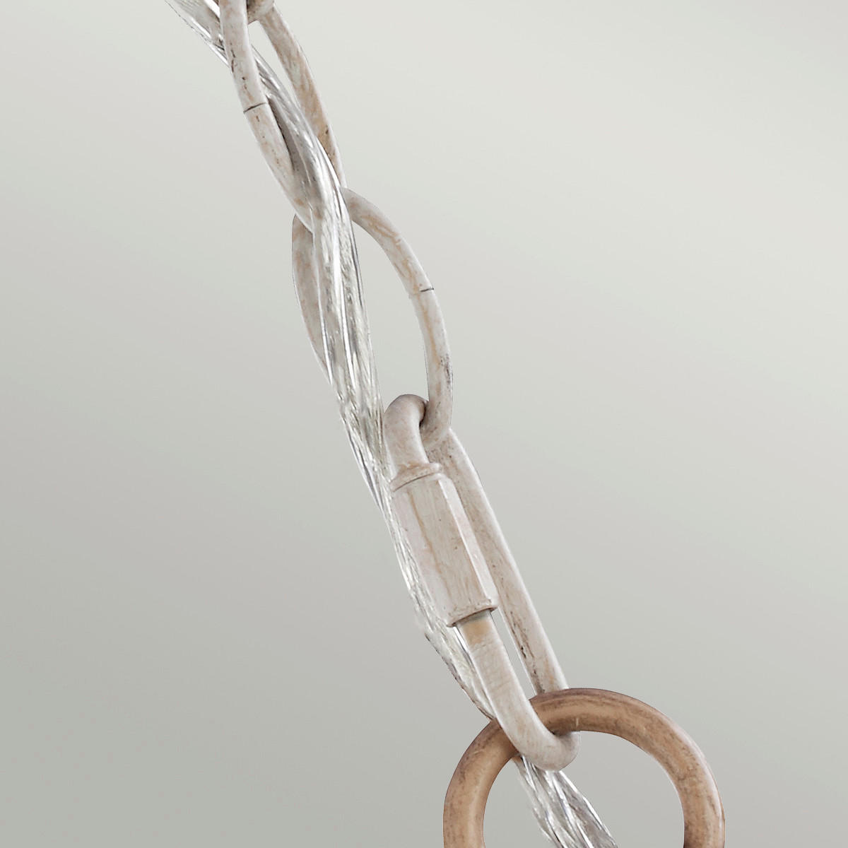 KRONLEUCHTER 41.9/59.7 cm    - Weiss/Kernbuche, Konventionell, Glas/Metall (41.9/59.7cm) - Elstead Lighting