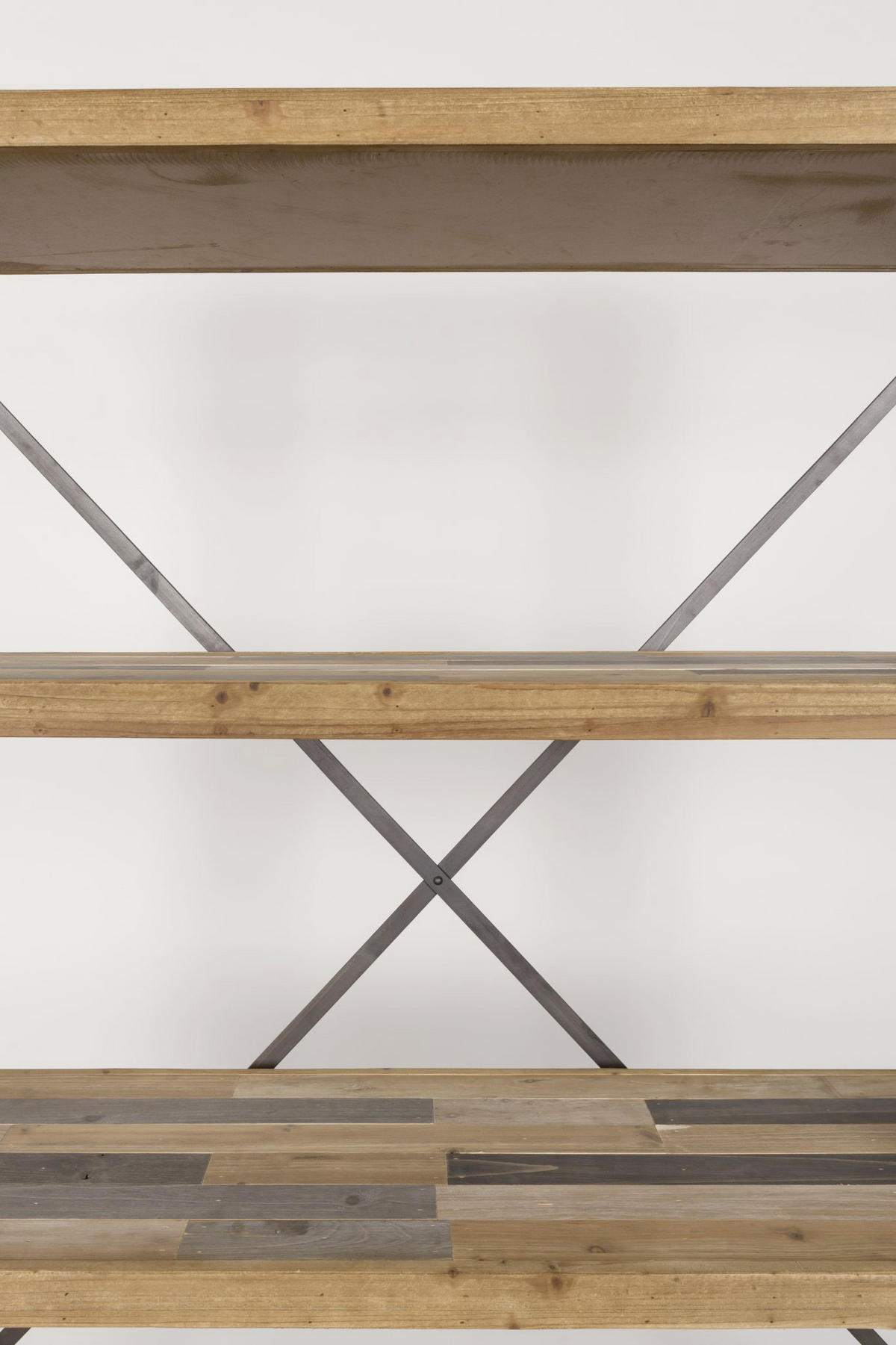 REGÁL, farba vlašského orecha, 120/149/39 cm - farba vlašského orecha, Trend, kov/kompozitné drevo (120/149/39cm) - Livetastic