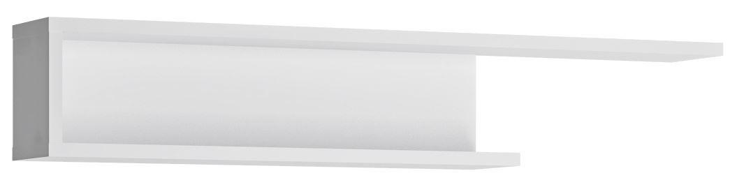 FALIPOLC 140/25/20,1 cm  - magasfényű fehér, Trend, faalapú anyag (140/25/20,1cm) - Hom`in