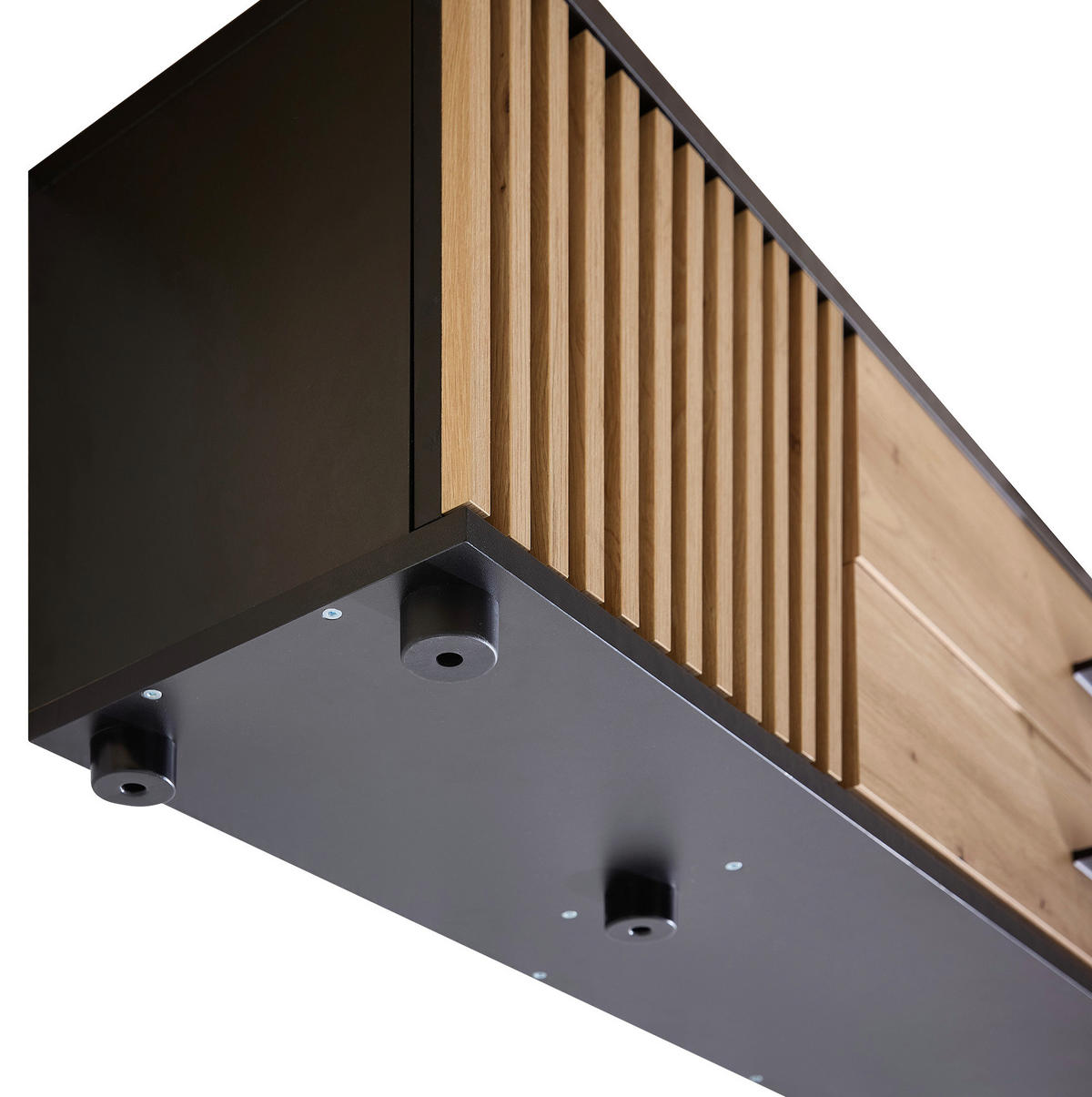 LOWBOARD  in 180/30/30 cm  - Schwarz/Eiche Artisan, Design, Holzwerkstoff/Kunststoff (180/30/30cm) - Boxxx