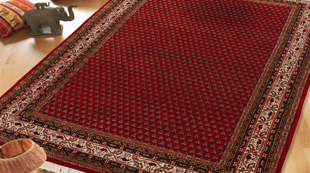 LÄUFER 70/200 cm Sakki Mir  - Rot/Creme, Basics, Textil (70/200cm) - Cazaris