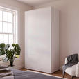 DREHTÜRENSCHRANK 115/214/60 cm,  in Weiß, 2-türig  - Weiß, Trend, Holzwerkstoff (115/214/60cm) - Carryhome