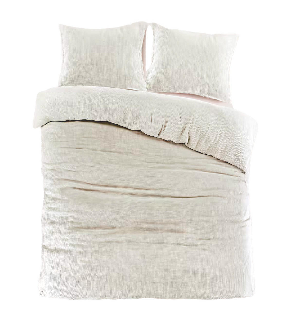 BETTWÄSCHESET Musselin 200/210 cm  100 cm/65 cm  - Basics, Textil (200/210cm) - Esposa