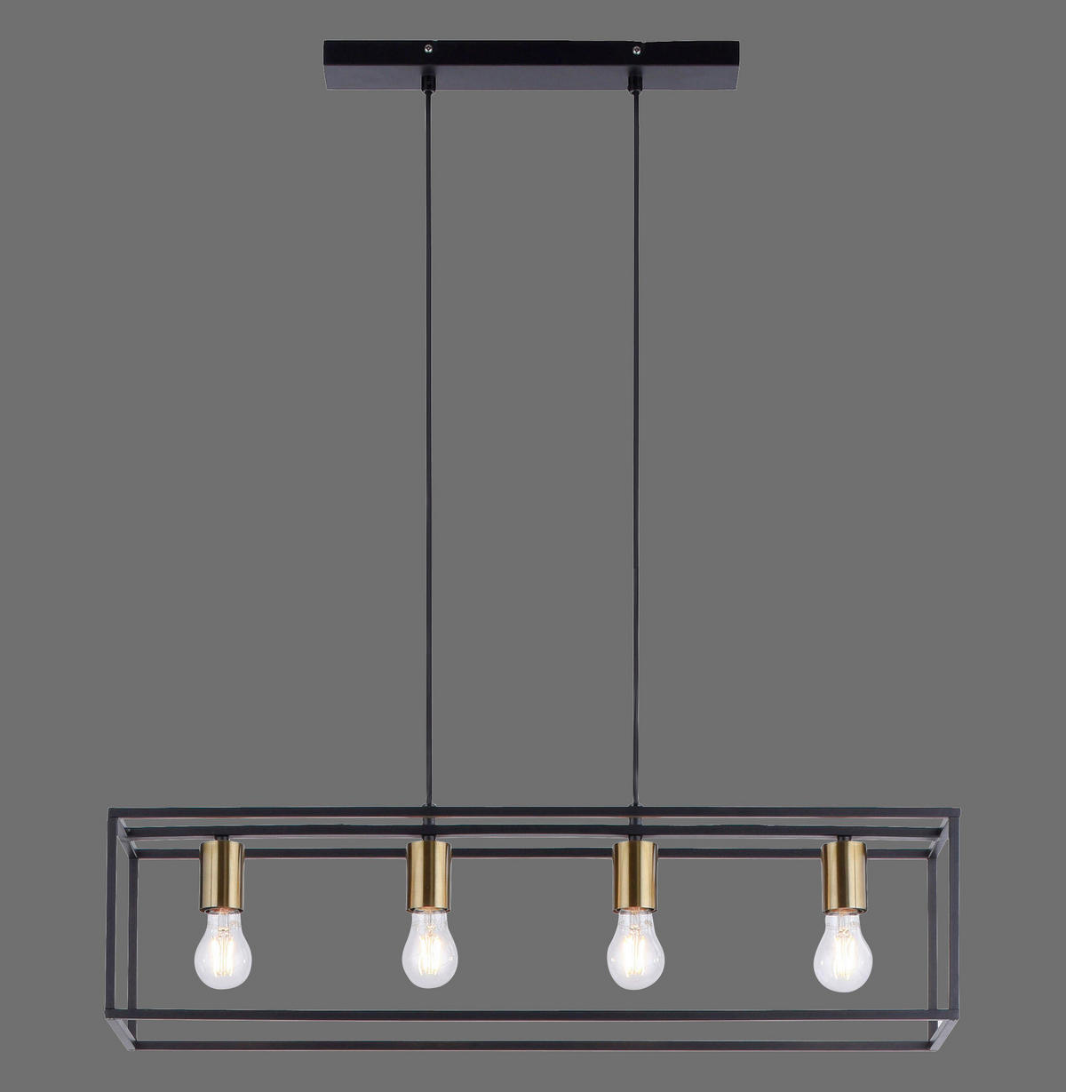 HÄNGELEUCHTE 80/20/120 cm  - Schwarz, Design, Kunststoff/Metall (80/20/120cm)