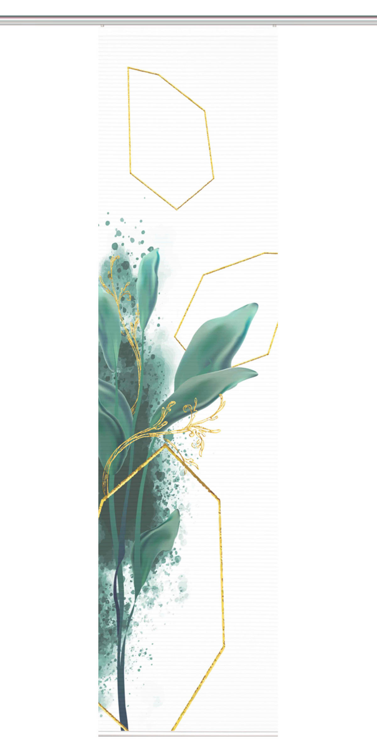 PANELOVÝ ZÁVĚS, 60/245 cm - zelená, Natur, textil (60/245cm)