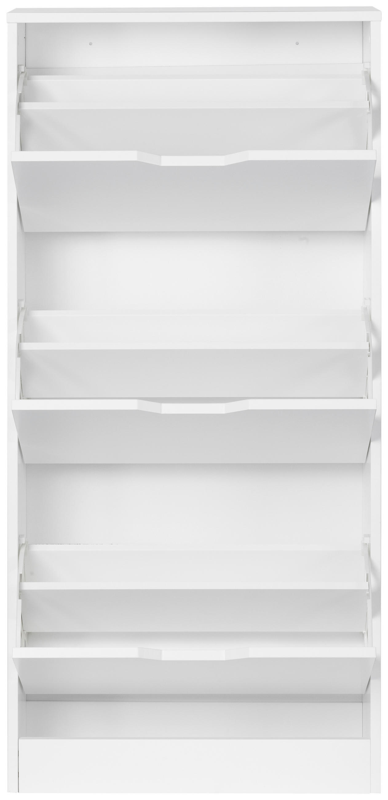 Schuhkipper Luanda - Weiß, Design, Holzwerkstoff (55/117/23,5cm) - MID.YOU