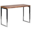 KONSOLENTISCH Akazie massiv Akaziefarben  - Chromfarben/Akaziefarben, MODERN, Holz/Metall (120/45/76cm) - MID.YOU