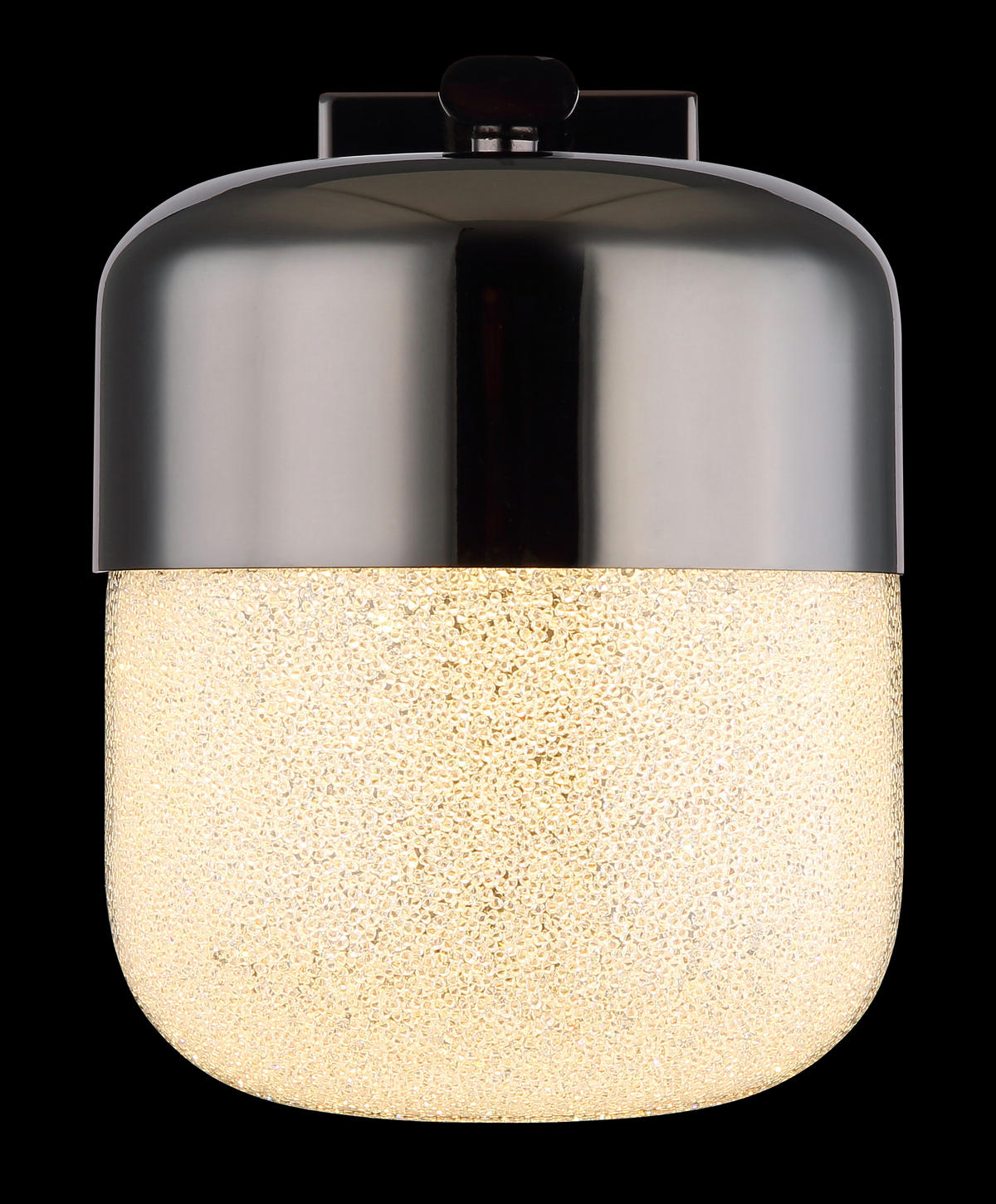 LED-WANDLEUCHTE - Klar/Graphitfarben, Design, Glas/Metall (15/21/19cm) - Globo