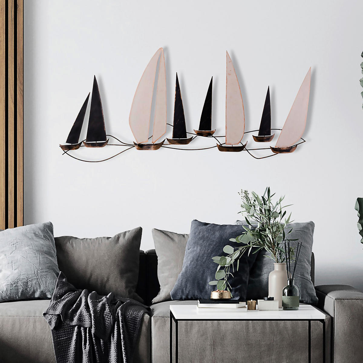 METALLBILD  - Multicolor, Basics, Metall (117/52cm)