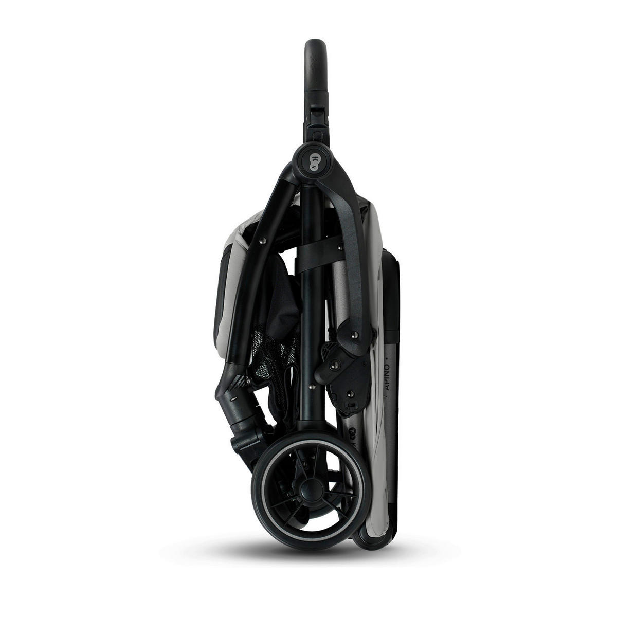 BUGGY Apino  - Hellgrau/Schwarz, Basics (47/99/93cm) - kinderkraft