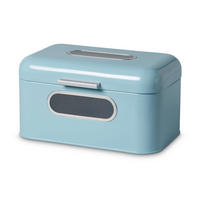BROTKASTEN - Hellblau, Basics, Metall (30/20/16,5cm) - Echtwerk