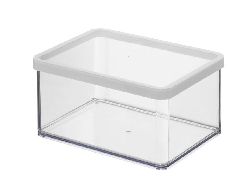 POSODA ZA SHRANJEVANJE LOFT     20/15/9,6 cm         - bela/prozorno, Konvencionalno, umetna masa (20/15/9,6cm) - Rotho