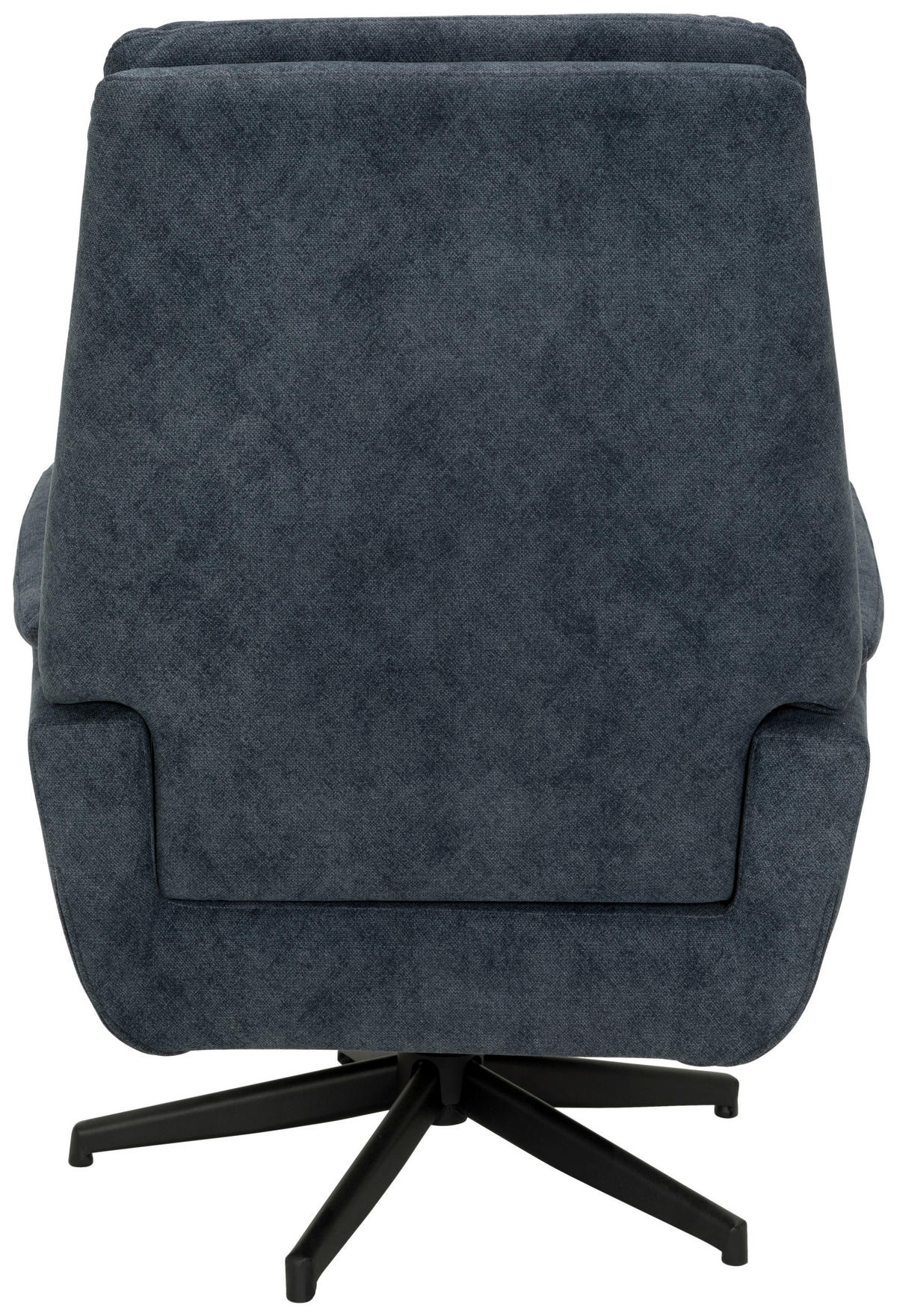 RELAXSESSEL Flachgewebe    - Blau/Schwarz, Design, Textil/Metall (77/105/90cm) - MID.YOU