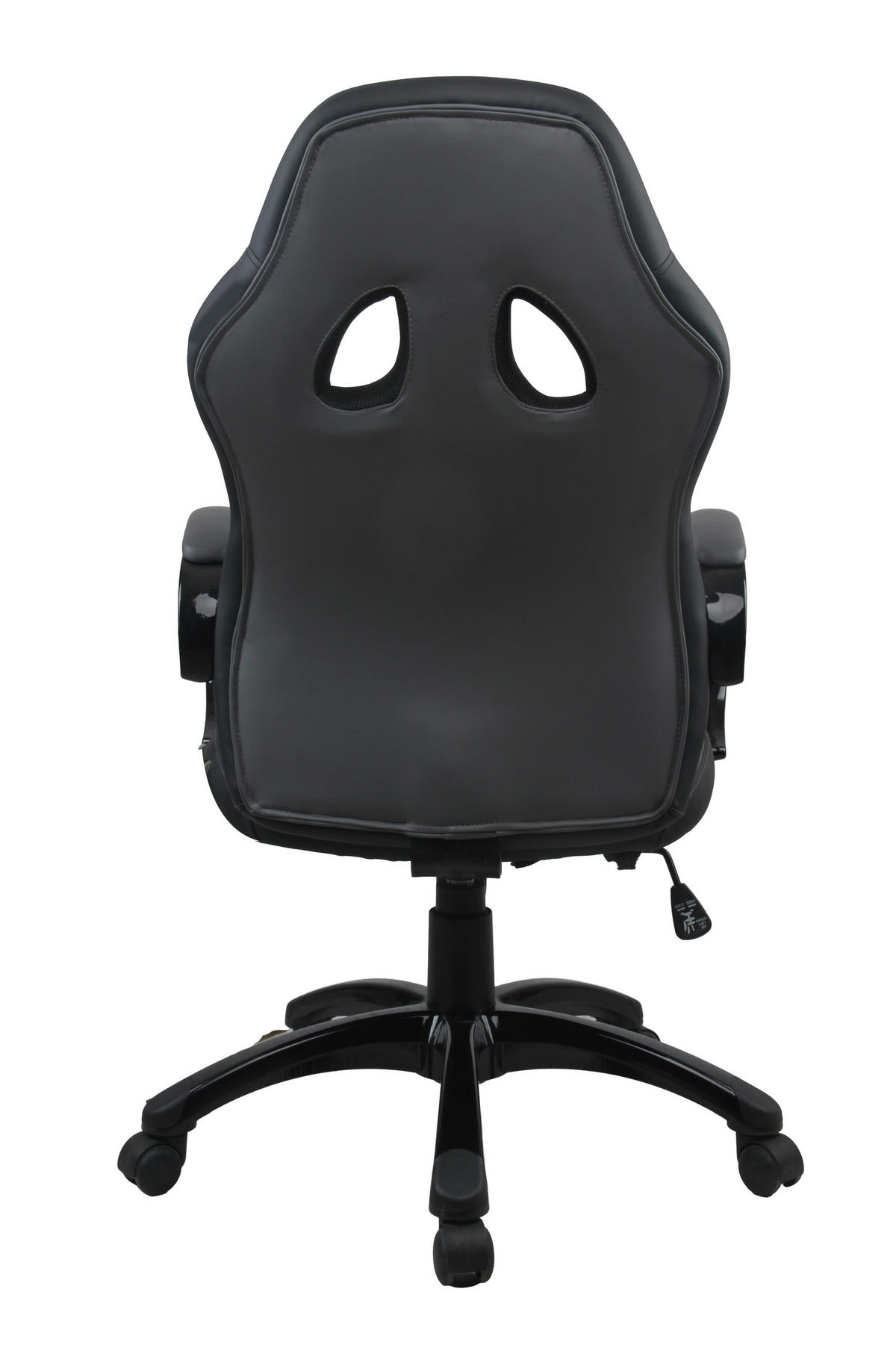 GAMING STOL kovina, umetna masa, tekstil črna, svetlo siva  - črna/siva, Moderno, kovina/umetna masa (61/111/70cm) - MID.YOU