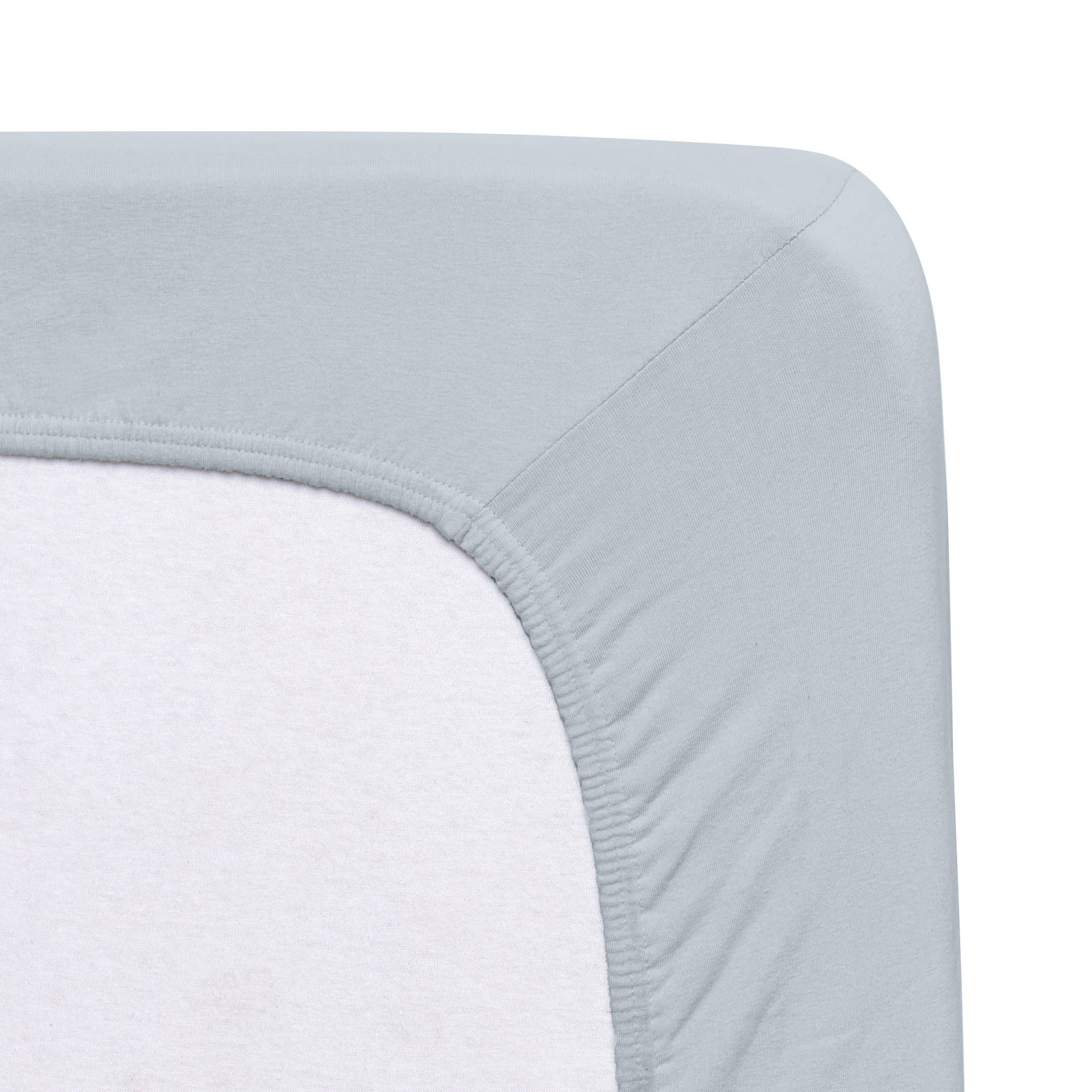 SPANNLEINTUCH 140-160/200-220 cm Jersey  - Hellgrau, Basics, Textil (140-160/200-220cm) - Florella